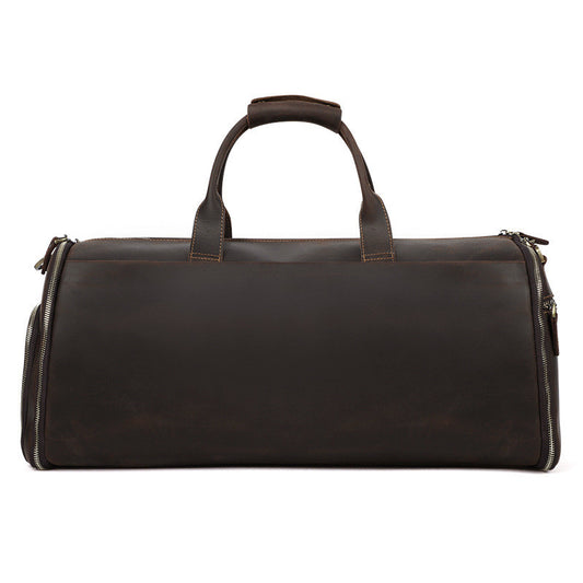 Leather Travel Duffel Bag, Mens Classic Gift Leather Weekend