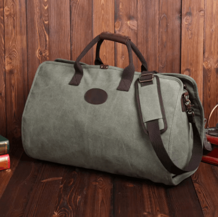 Portable Clothing Canvas weekender bag For Travel Business Trip