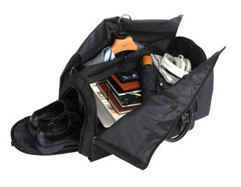 Travel Garment Bag Duffel with Shoe Compartment is designed with the needs of business travelers in mind